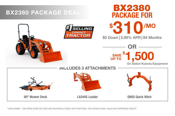 BX2380 Digital Tractor Package