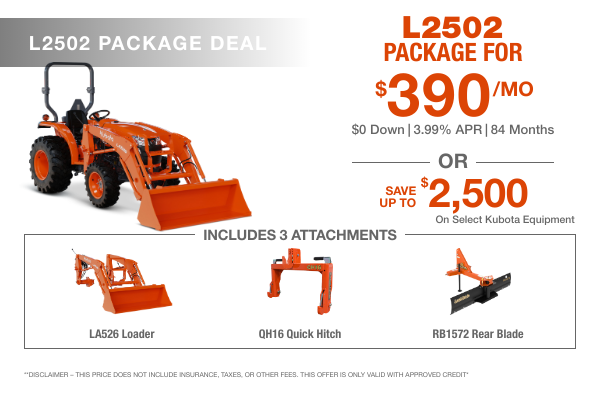 L2502 Digital Tractor Package